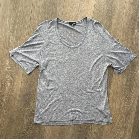 Aritzia Wilfred Free T-Shirt Heathered Oversized Marle Crew neck Short Sleeve - Picture 5 of 14